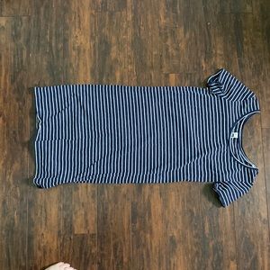 MEC XS blue and white striped dress